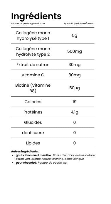 ingrédients collagene safran