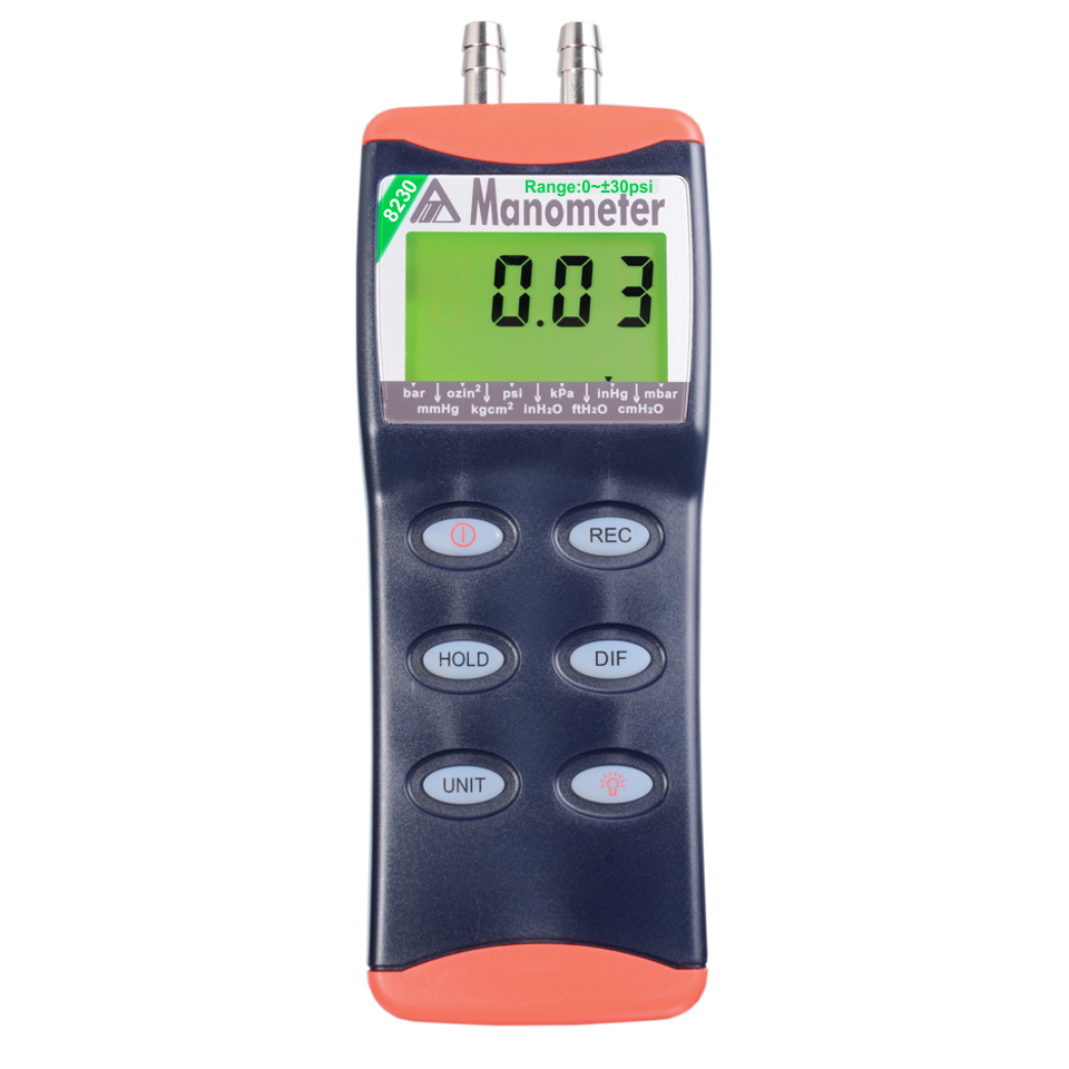MAN-277 Digital Manometer Digital Air Pressure Meter Differential