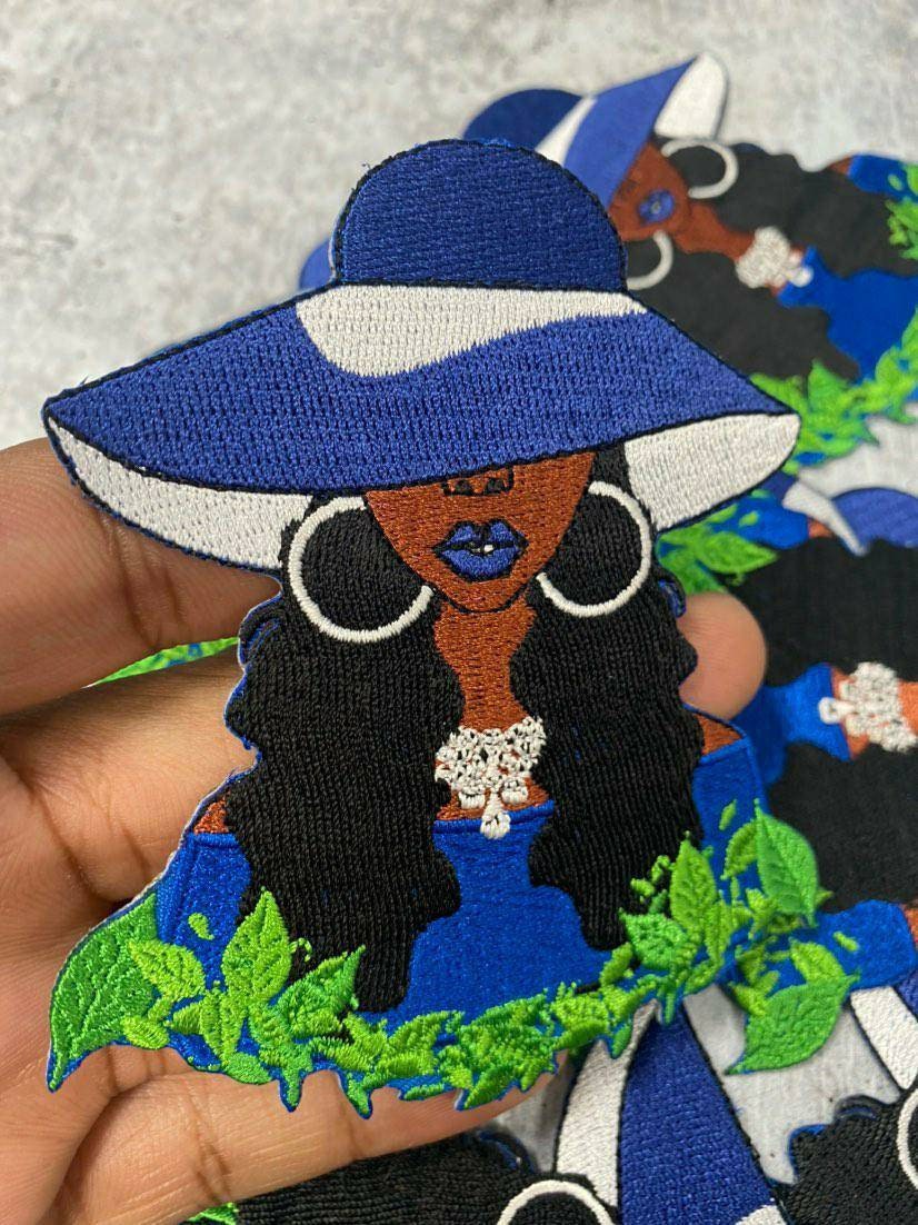 Rongyuh Black Girl Magic Embroidered Patches Sew OnIron on Patch Applique for Clothes, Dress, Hat, Jeans, DIY Accessories