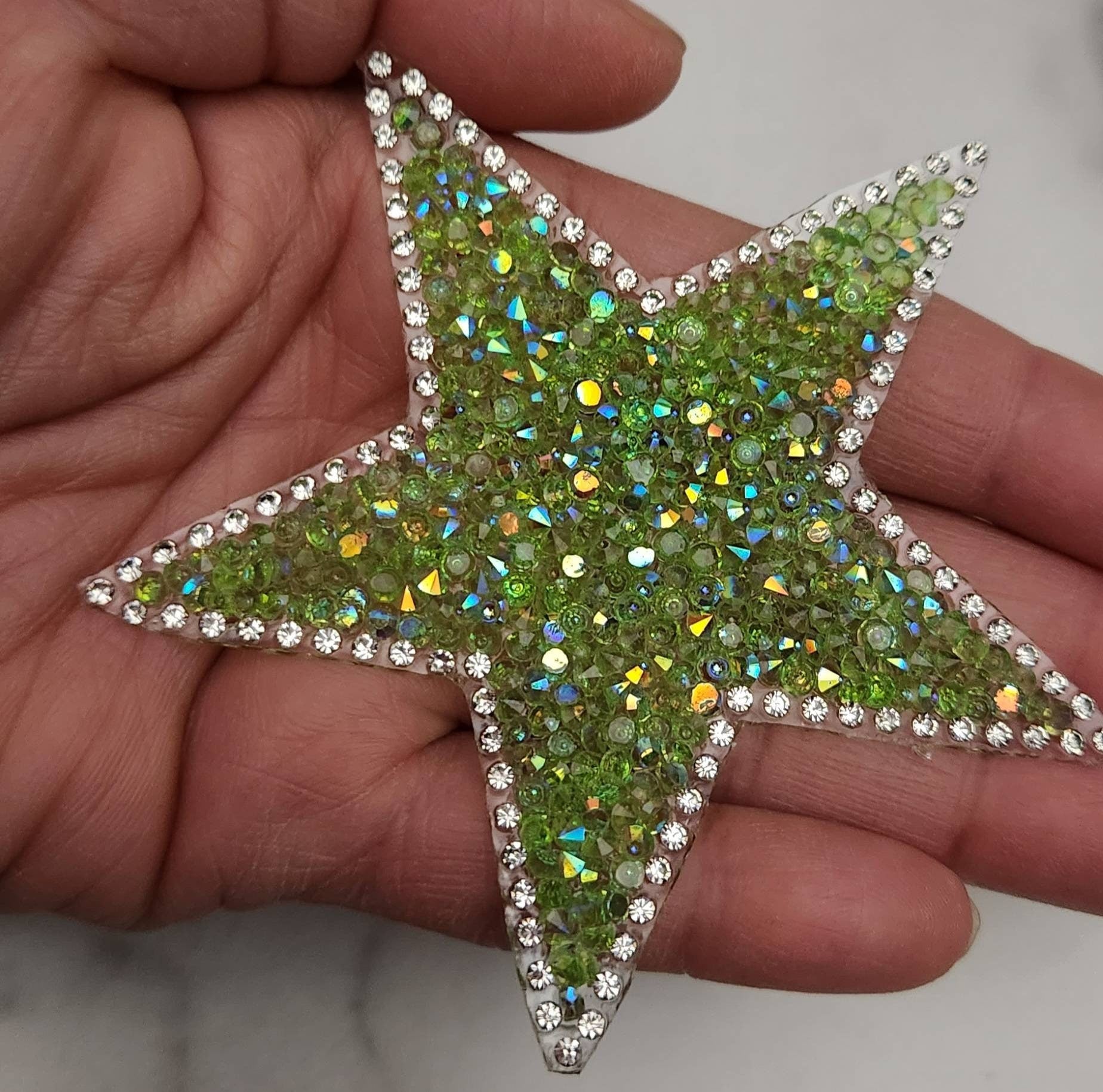 32 Pieces Star Patches Iron On Star Appliques Rhinestone Adhesive Star Iron  On Patches Embroidered Star Patches Bling Rhinestone Appliques Embellishme