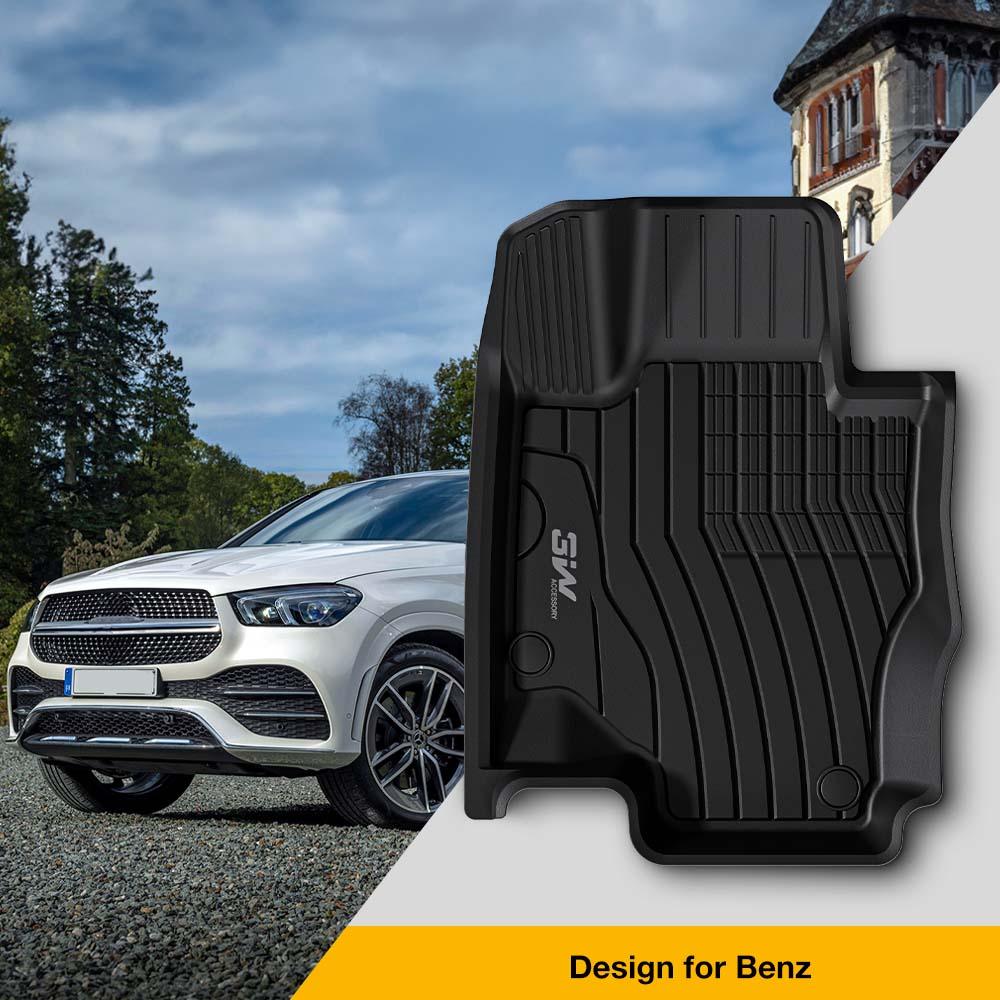  3W Floor Mats Compatible for Benz GLE 2020-2024,TPE