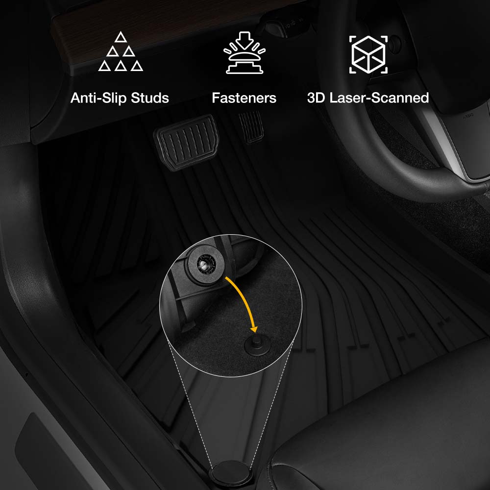 3D MAXpider Custom Fit All-Weather KAGU Series LHD Floor Mats For  Volkswagen ID4 5 SEATS 2021-2023