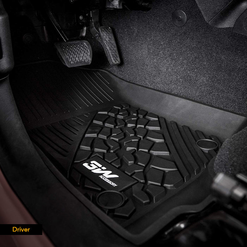 3W Ford Wrangler 4XE Custom Floor Mats TPE Material & All-Weather Prot –  3Wliners