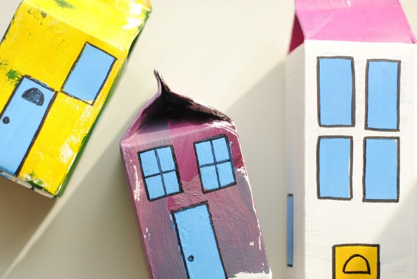 Milk carton houses