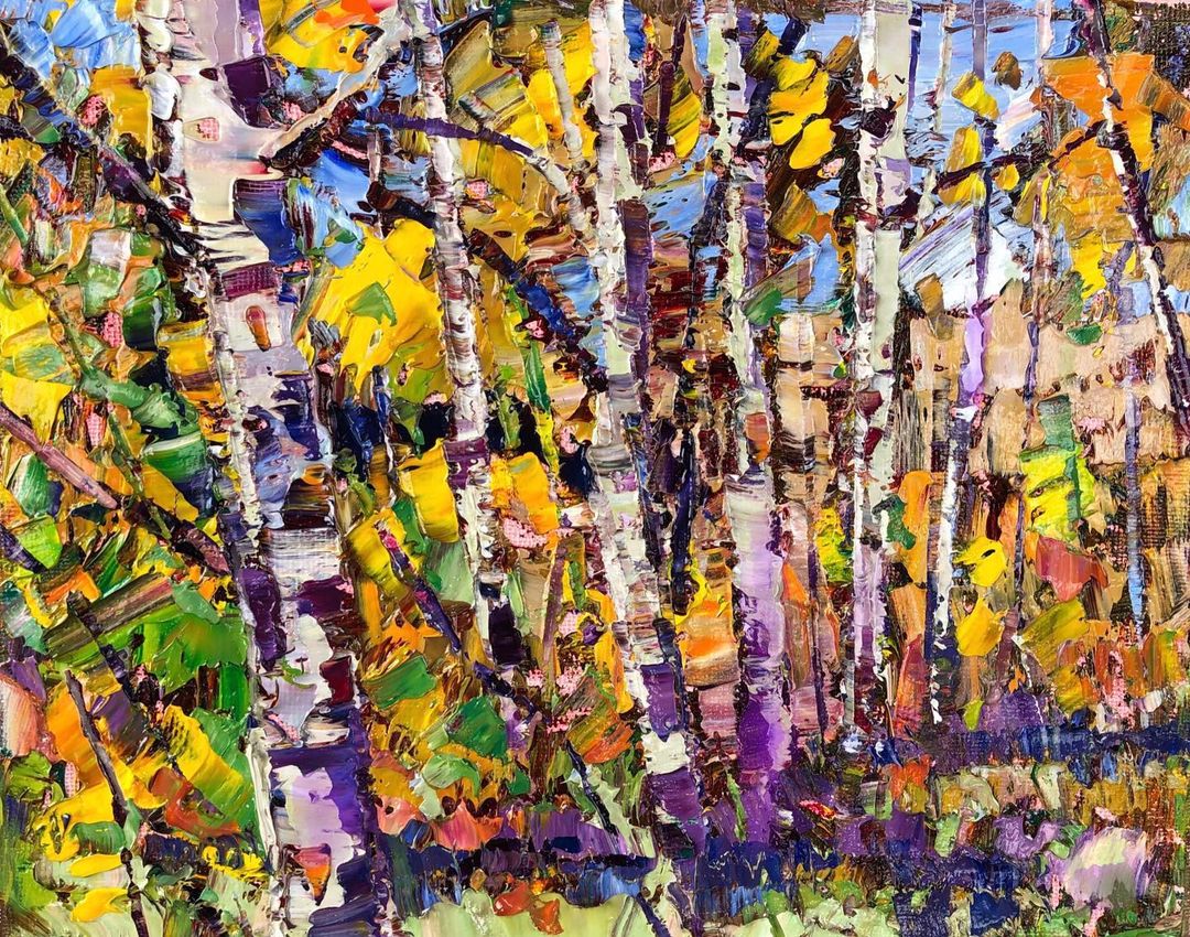 16. An abstract colour study of Aspen landscape.