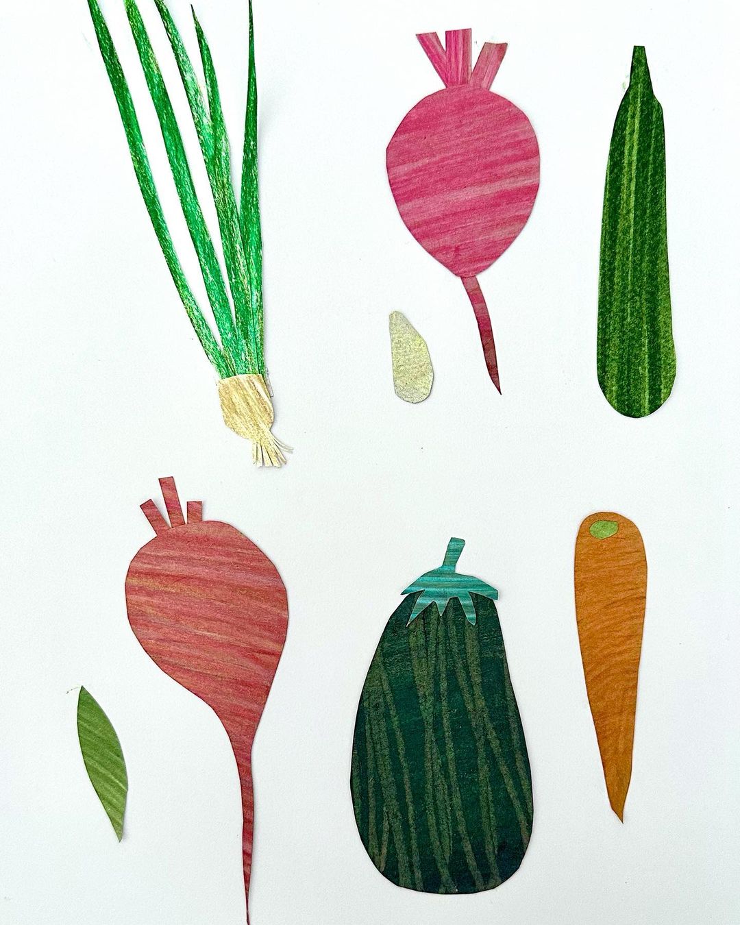 @iris_fogel_ben_hamou collage artwork of vegetables