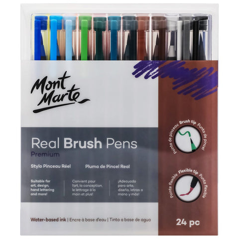 Mont Marte Real Brush Pens 36pc