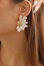 Retro Alloy Floral Pattern Earrings Nav Image 4
