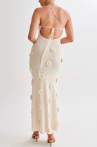 Flowers for Every Occasion Crochet Back Lace-up Maxi Dress Nav Image 7