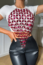 Sexy Halterneck Jewel Vest Nav Image 16