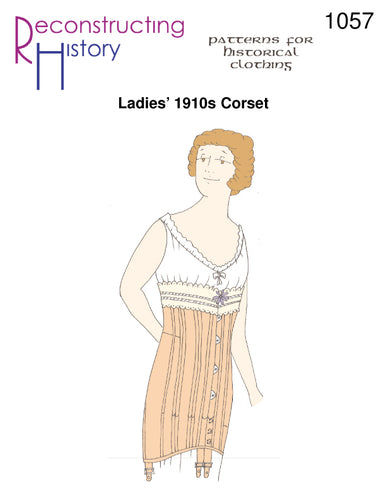 RH974 — Ladies' 1860s-1890s Bust Gore Corset sewing pattern