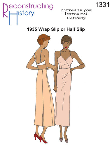 RH1332 — 1937 Day or Evening Slip with Bra Cups sewing pattern –  Reconstructing History