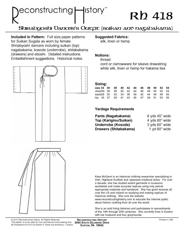 RH418 — Japanese Shirabyoshi Dancer's Outfit Woman's Kariginu or Suika ...