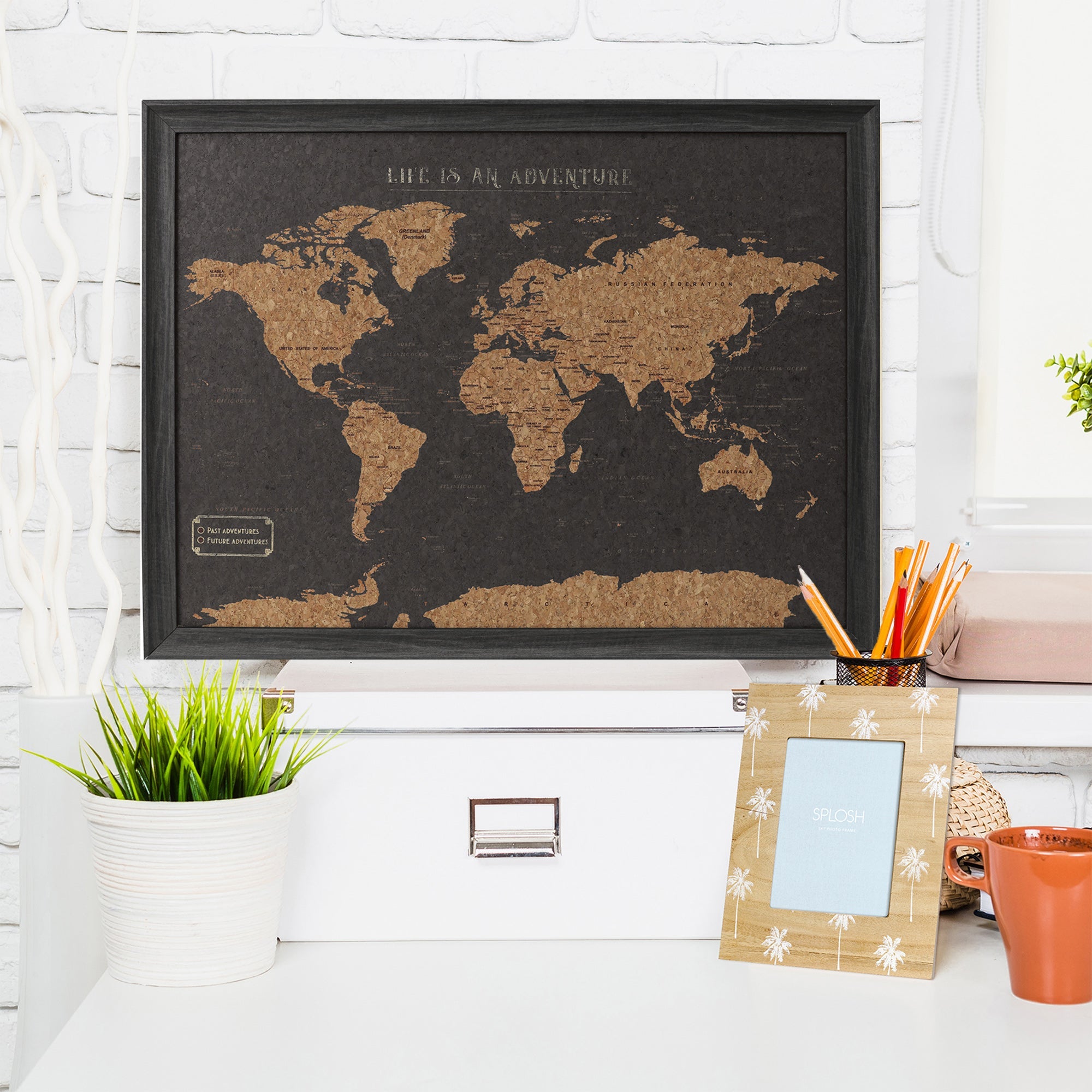 splosh world map travel board