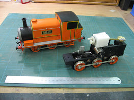 Billy's Model Next To His Spare Chassis