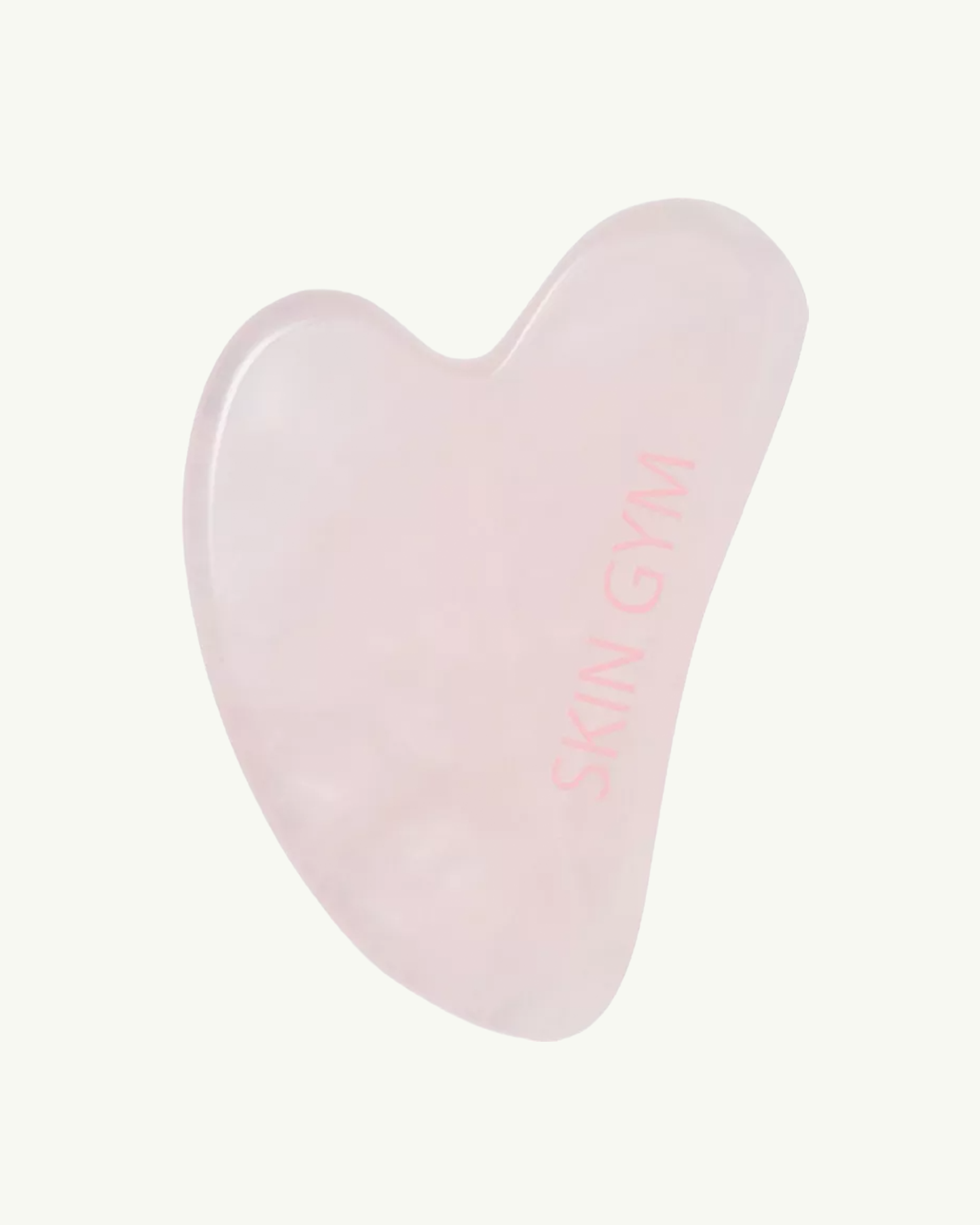 Skin Gym Rose Quartz Crystal Sculpty Heart Gua Sha Tool