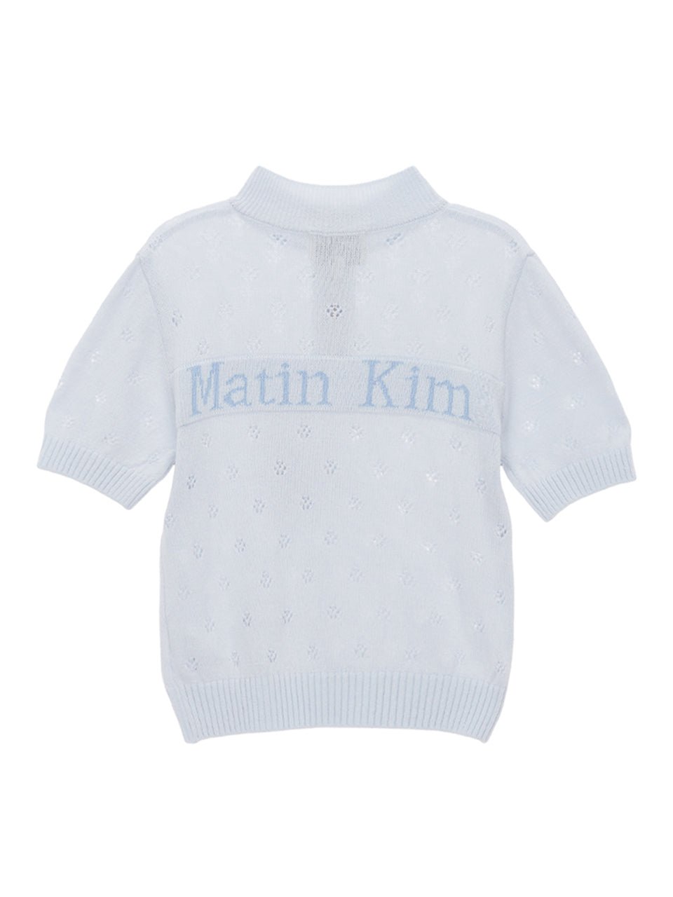 MATIN KIM] SPELL POINT KNIT ZIP UP IN GREY (MK2211CD004M0GY) 男女