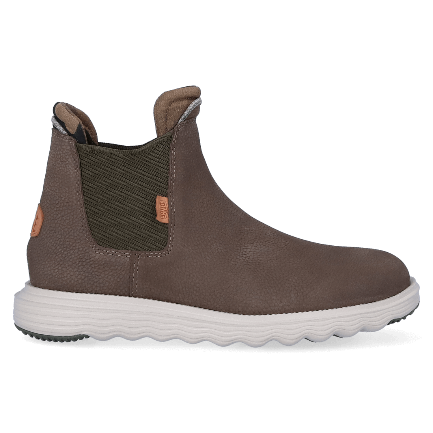 HEYDUDE Branson Craft Leather Heren Boots Olive