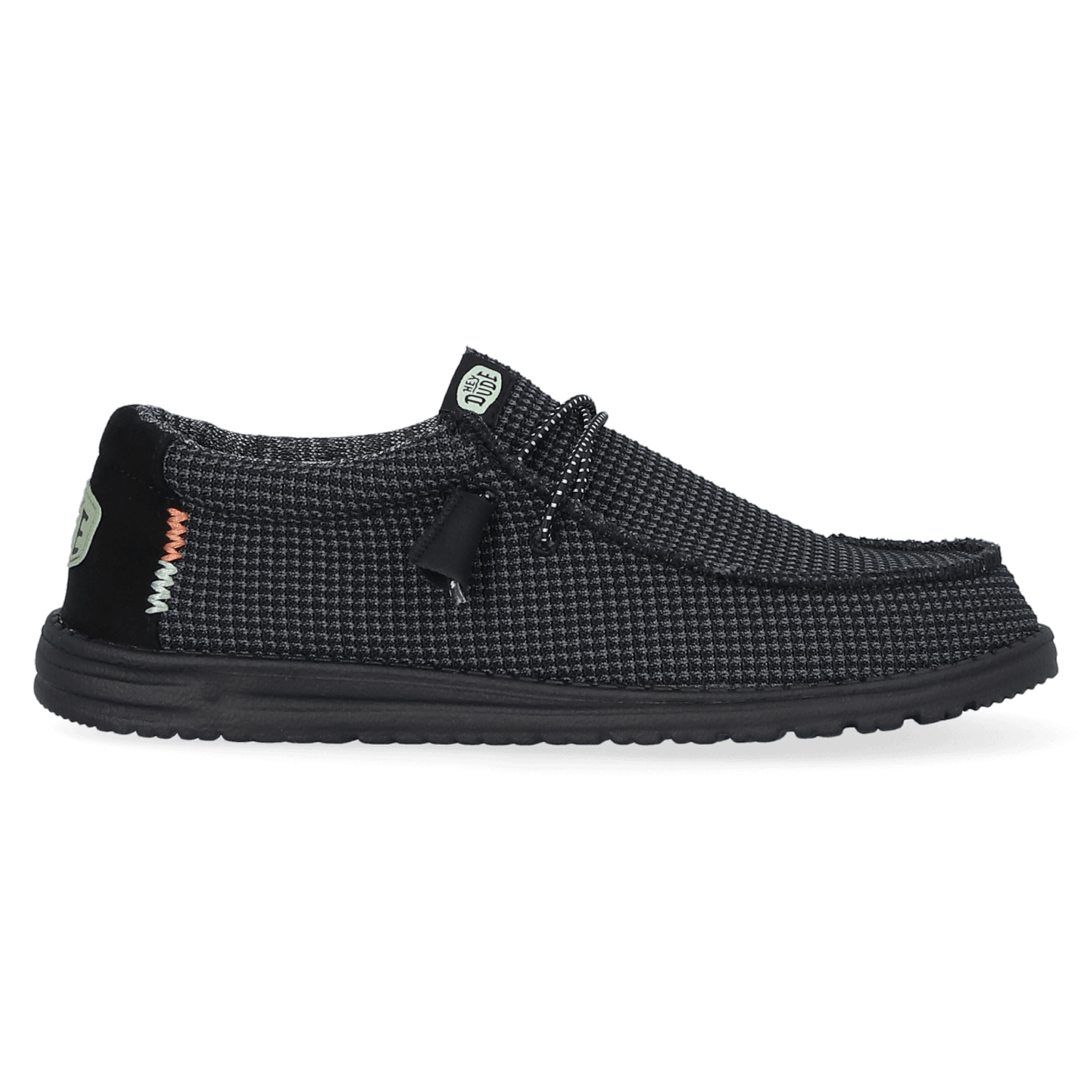 HEYDUDE Wally Sport Mesh Heren Instappers Black/Black