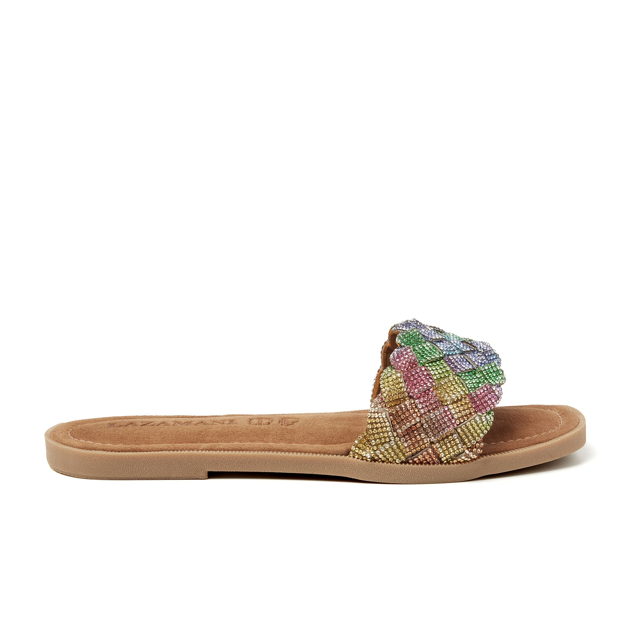 Lazamani Slippers Dames Melany Multi Strass