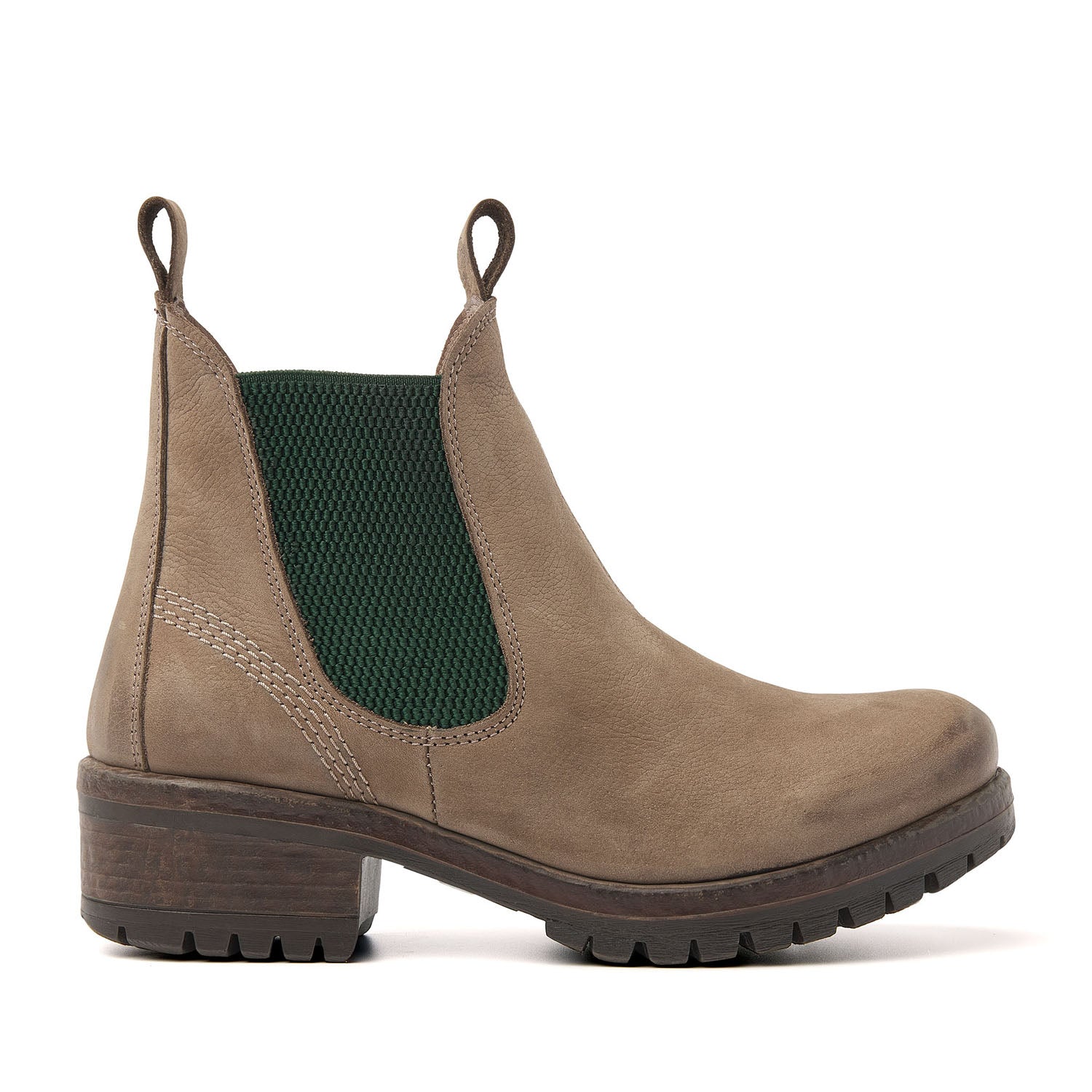 Lazamani Dames Chelsea Boots 68.002 Taupe-Green