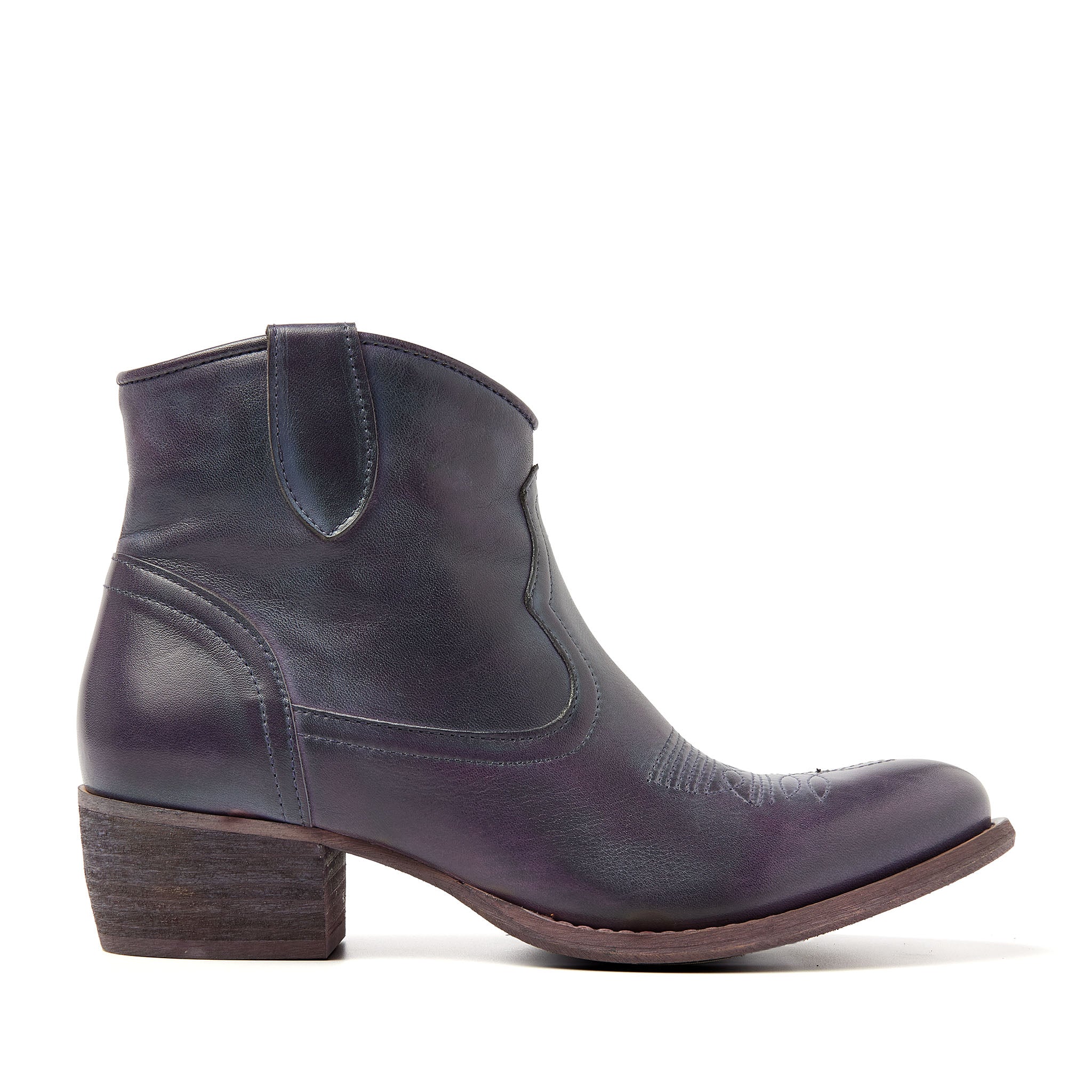 Lazamani Boots Dames Fleur Paars 36 Leer