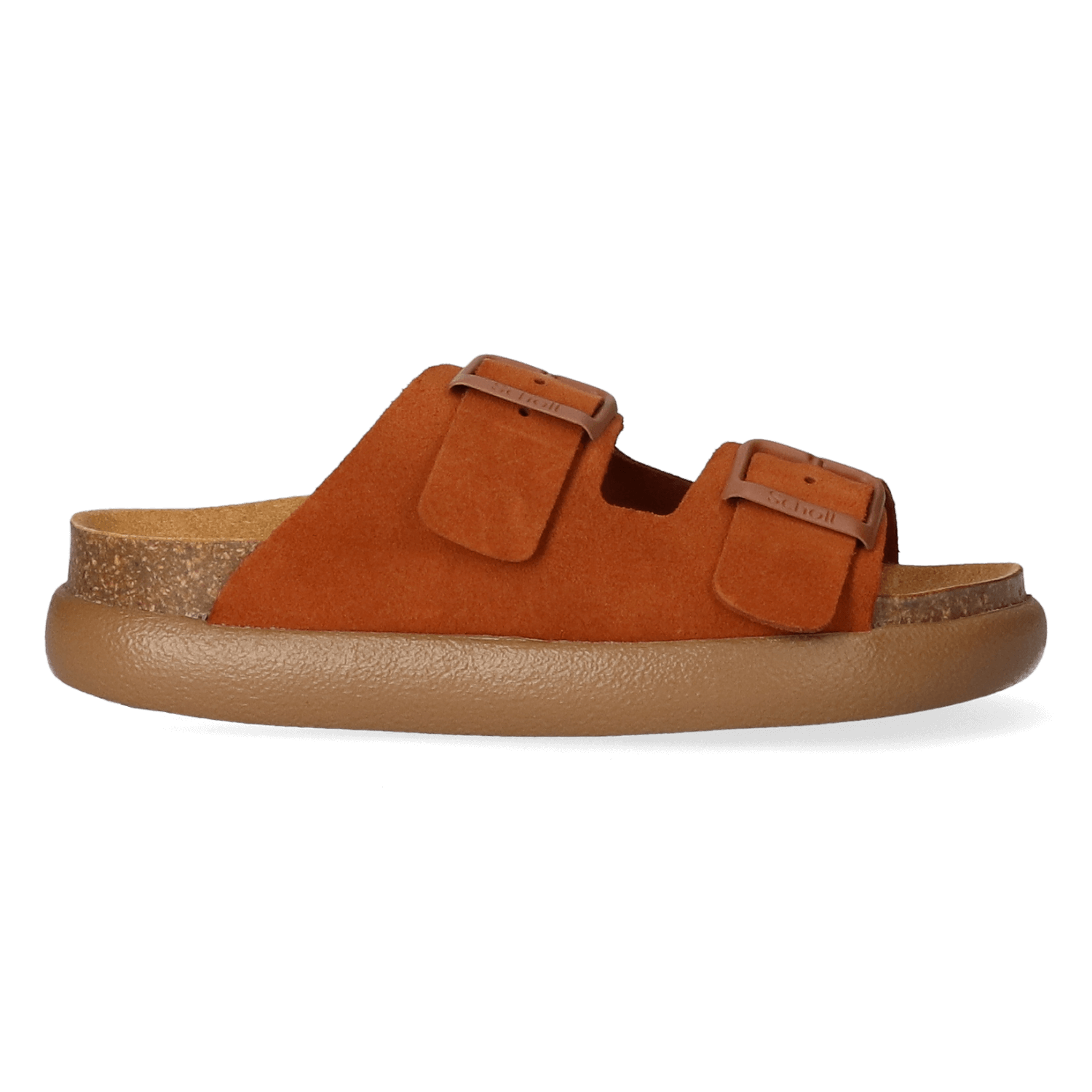 Scholl Slippers Dames Noelle Chunky Cognac 42 Suède