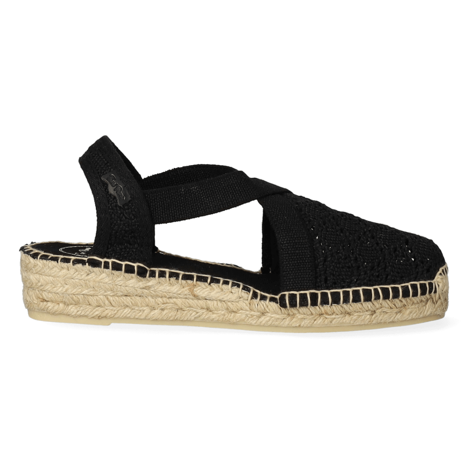 Toni Pons Vera-AD Dames Espadrilles Negre