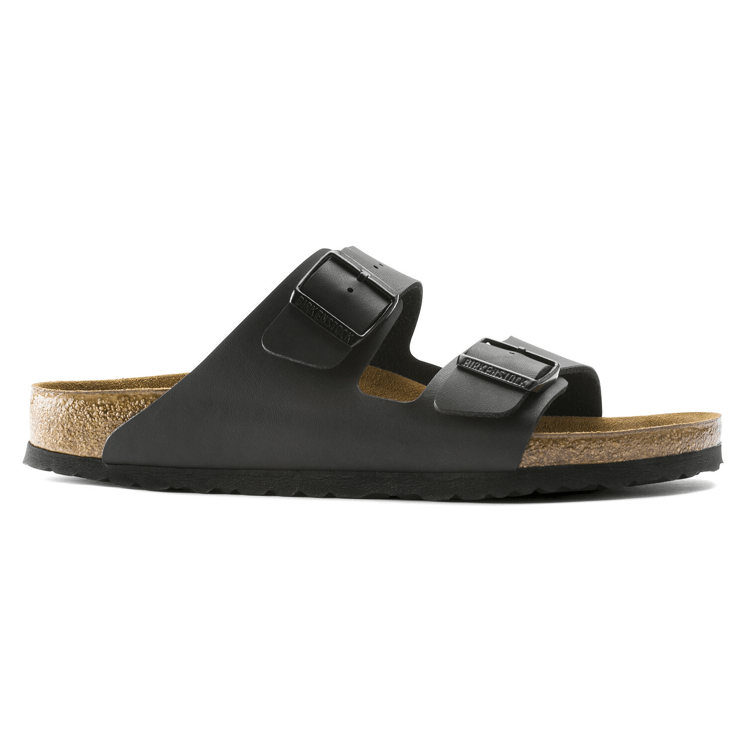 Image of Arizona Birko-Flor Slippers Black Narrow-fit