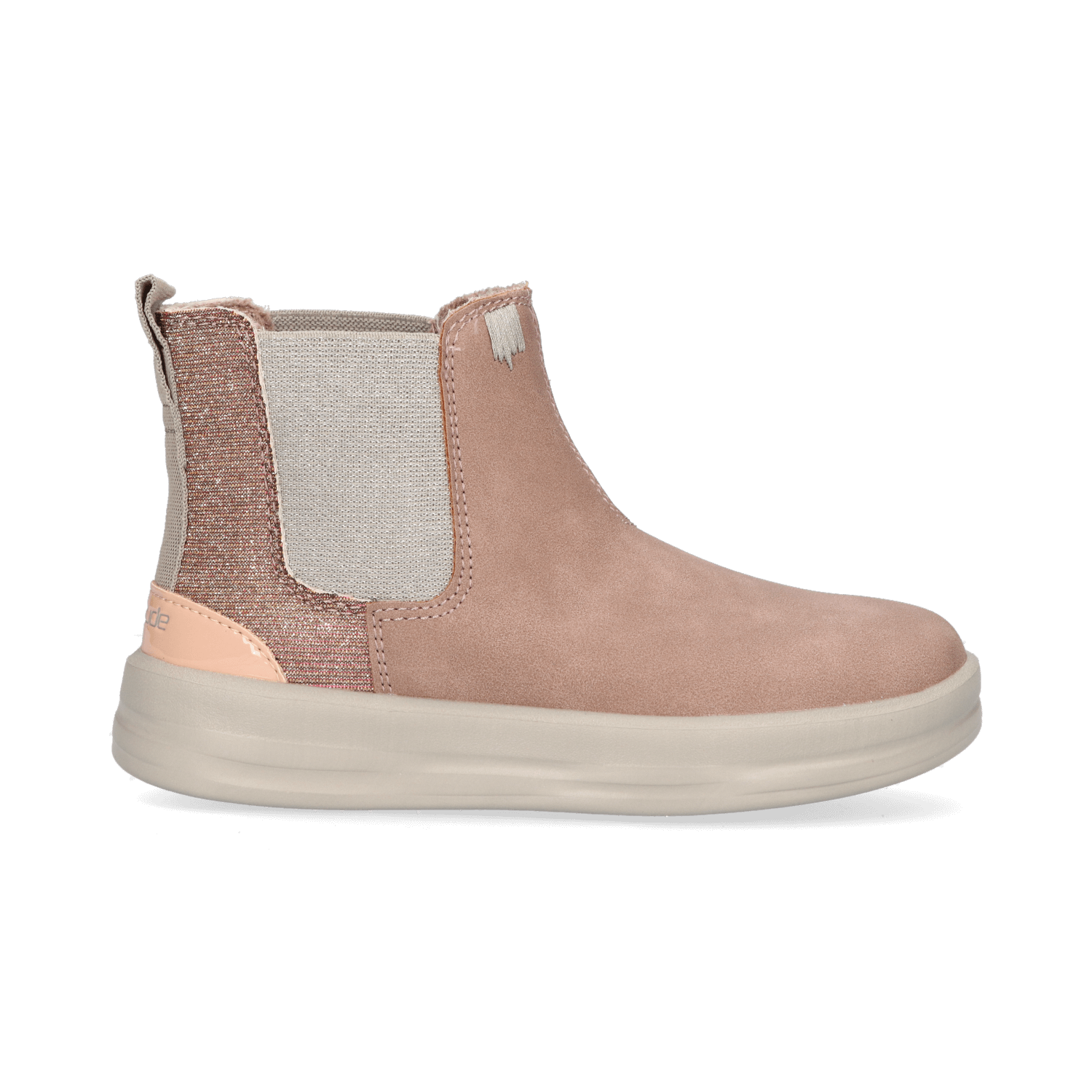 HEYDUDE Aurora Youth Kids Chelsea Boots Antique Rose | Roze | Gerecycled Leer | Maat 32 | 130305006