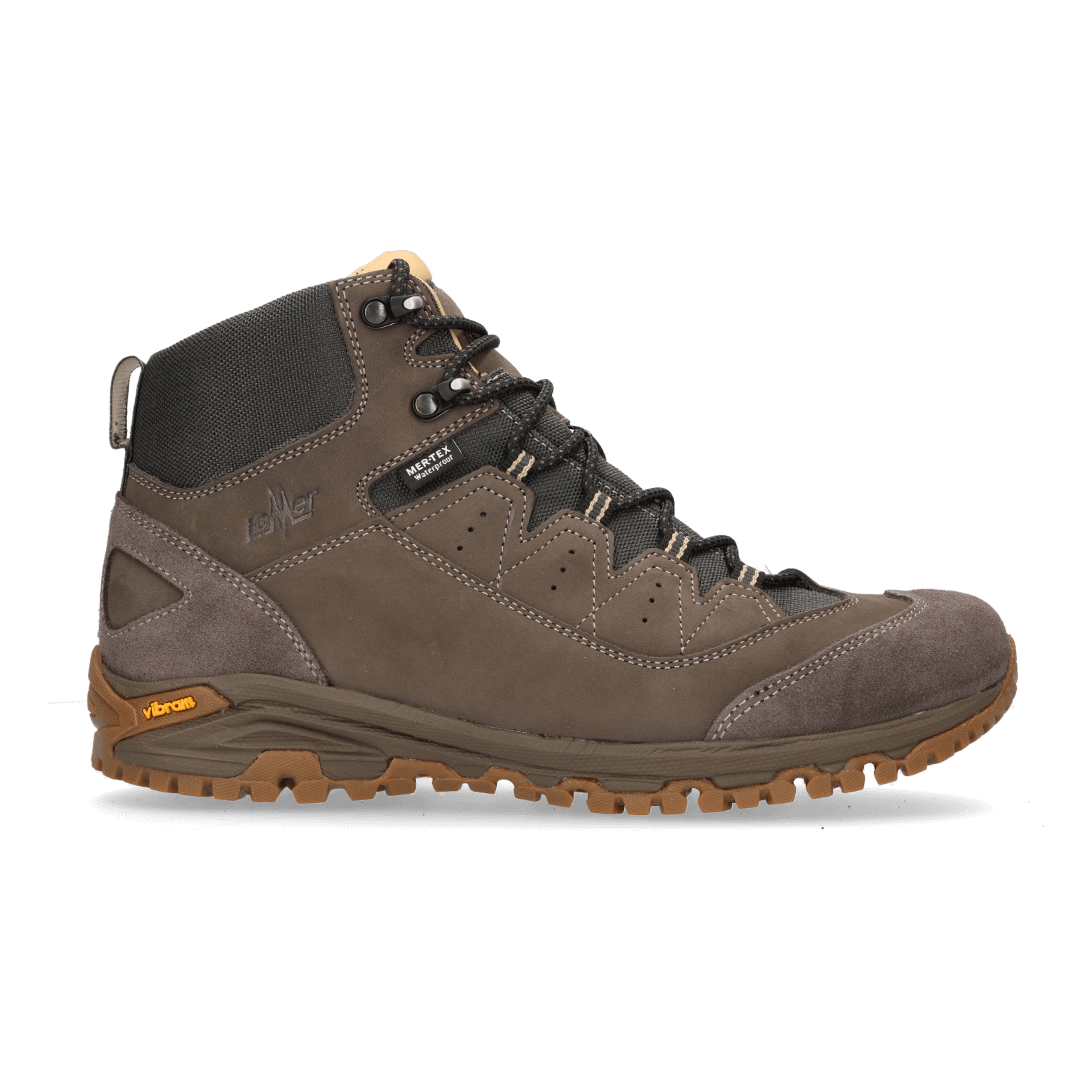 Lomer Sella High Premium MTX Wandelschoenen Antra | Bruin | Nubuck | Maat 39 | 30047.B.03