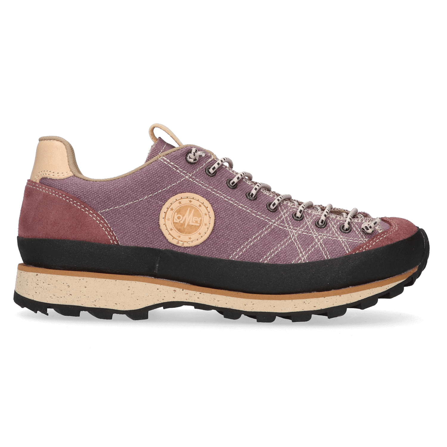 Lomer Bio Naturale Canvas Wandelschoenen Brownrose | Roze | Canvas | Maat 42 | 50084.A.04