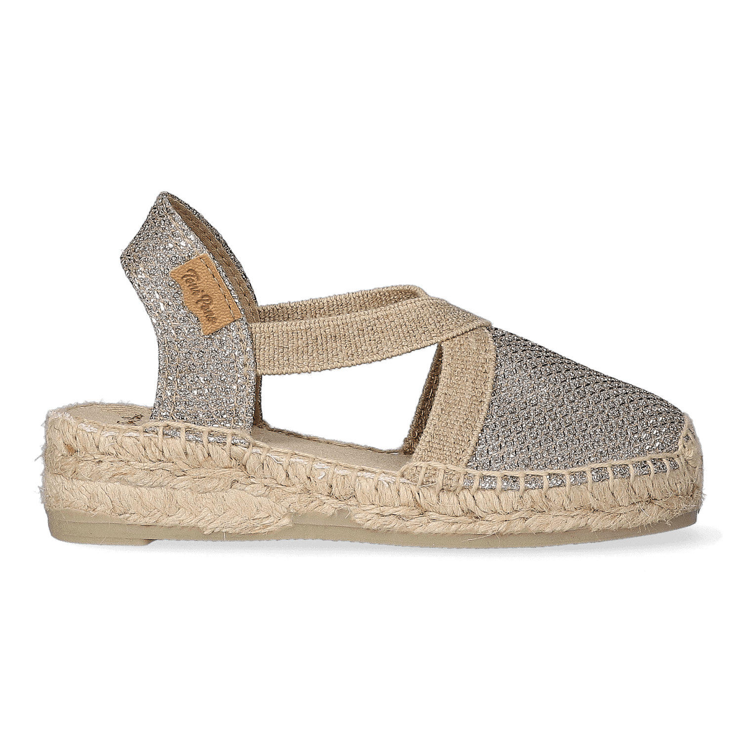 Toni Pons Edita-S Kids Espadrilles Plati | Zilver | Textiel | Maat 26 | EDITASplati