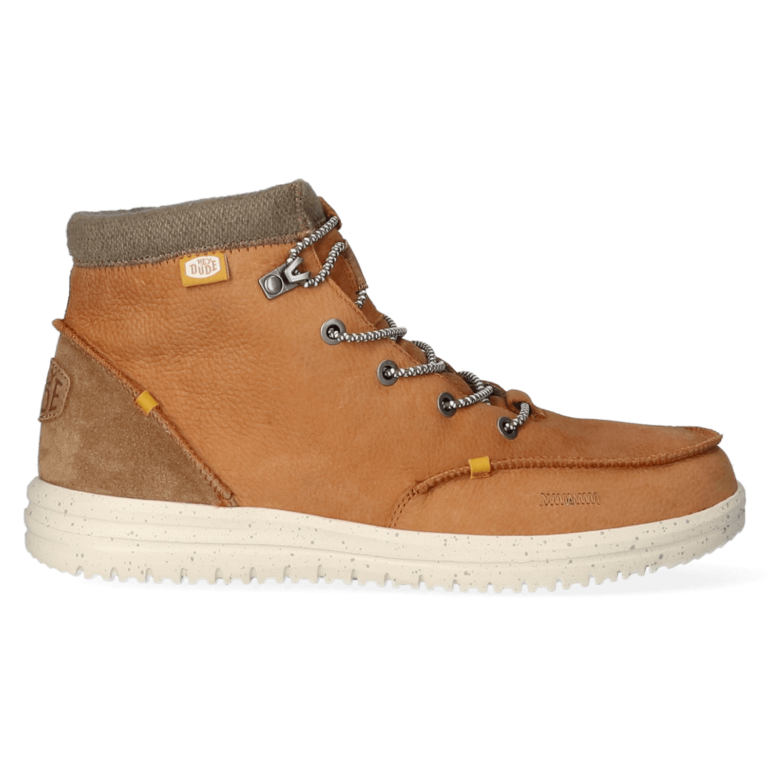 HEYDUDE Bradley Leather Heren Boots Cognac