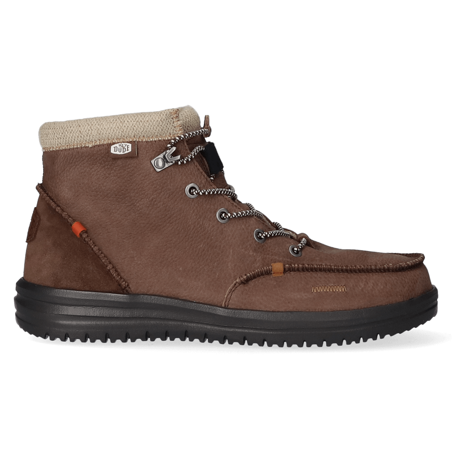 HEYDUDE Bradley Leather Heren Boots Brown