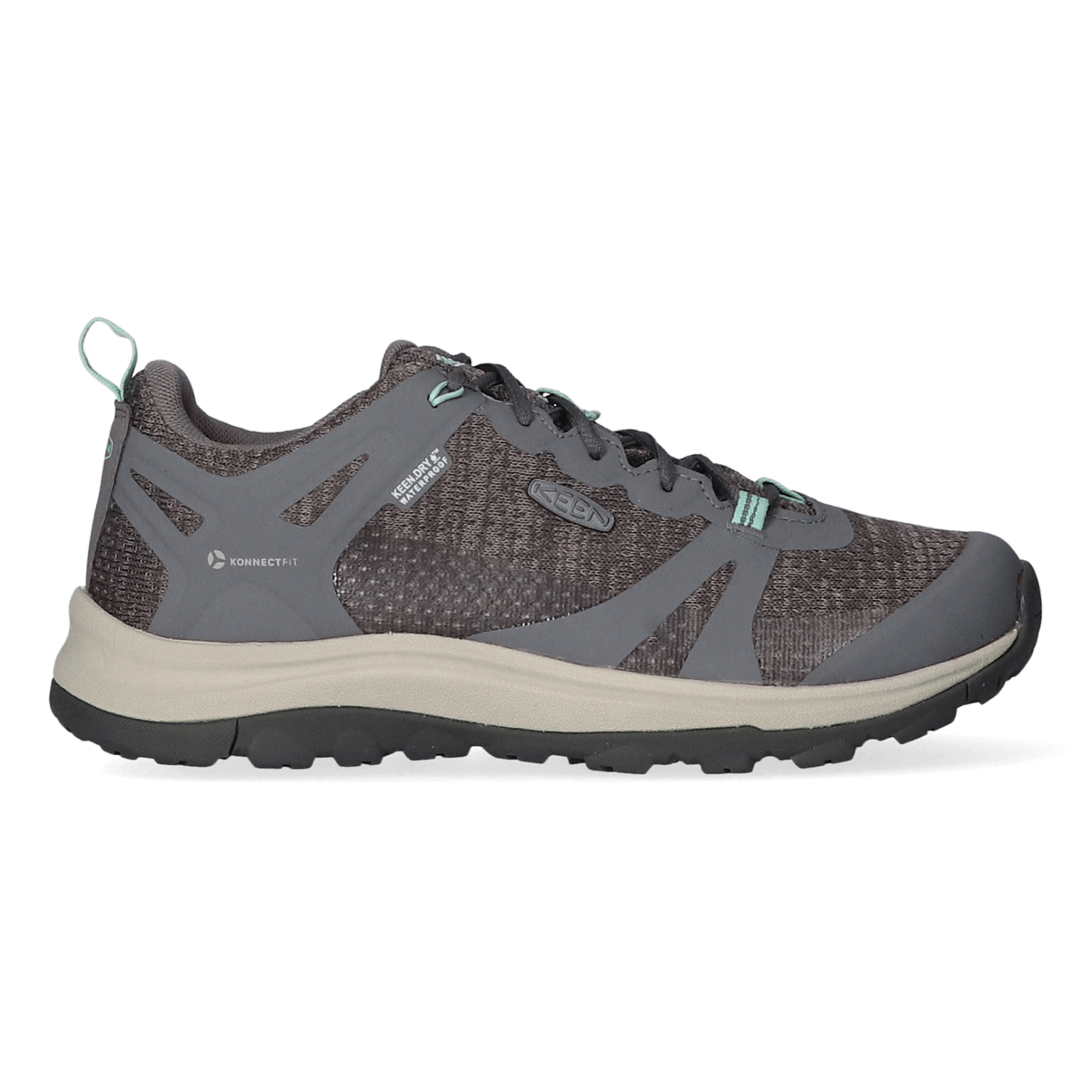 Keen Terradora II Dames Wandelschoenen Steel Grey/Ocean Wave |  Grijs | Mesh | Maat 40