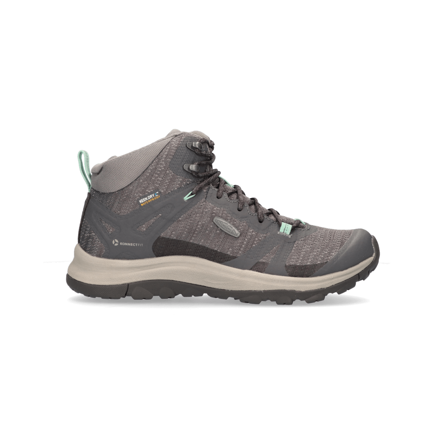 Keen Terradora II Mid Dames Wandelschoenen Magnet/Ocean Wave |  Grijs | Mesh | Maat 41