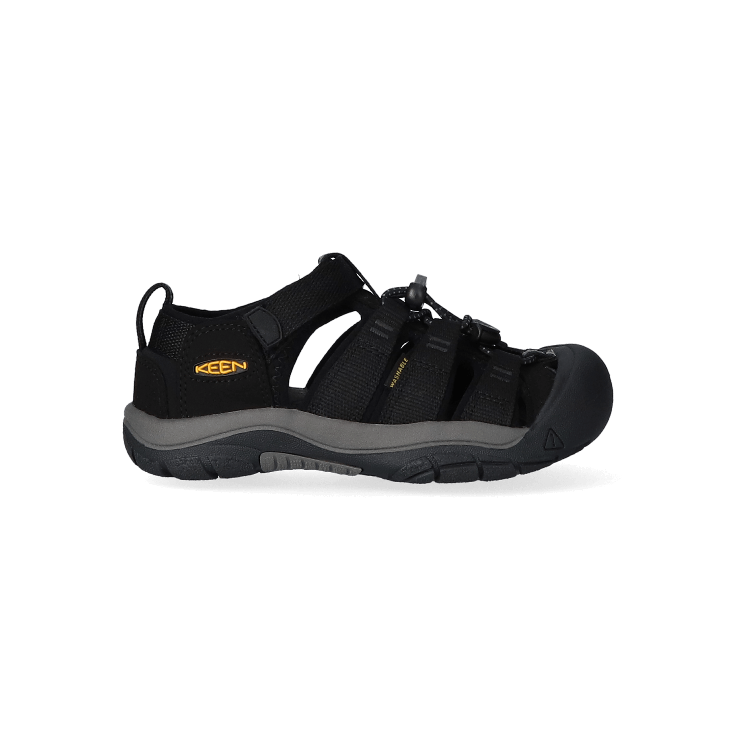 Keen Newport H2 Older Kids Sandalen Black/Keen Yellow | Zwart | Polyester | Maat 36 | K1022838