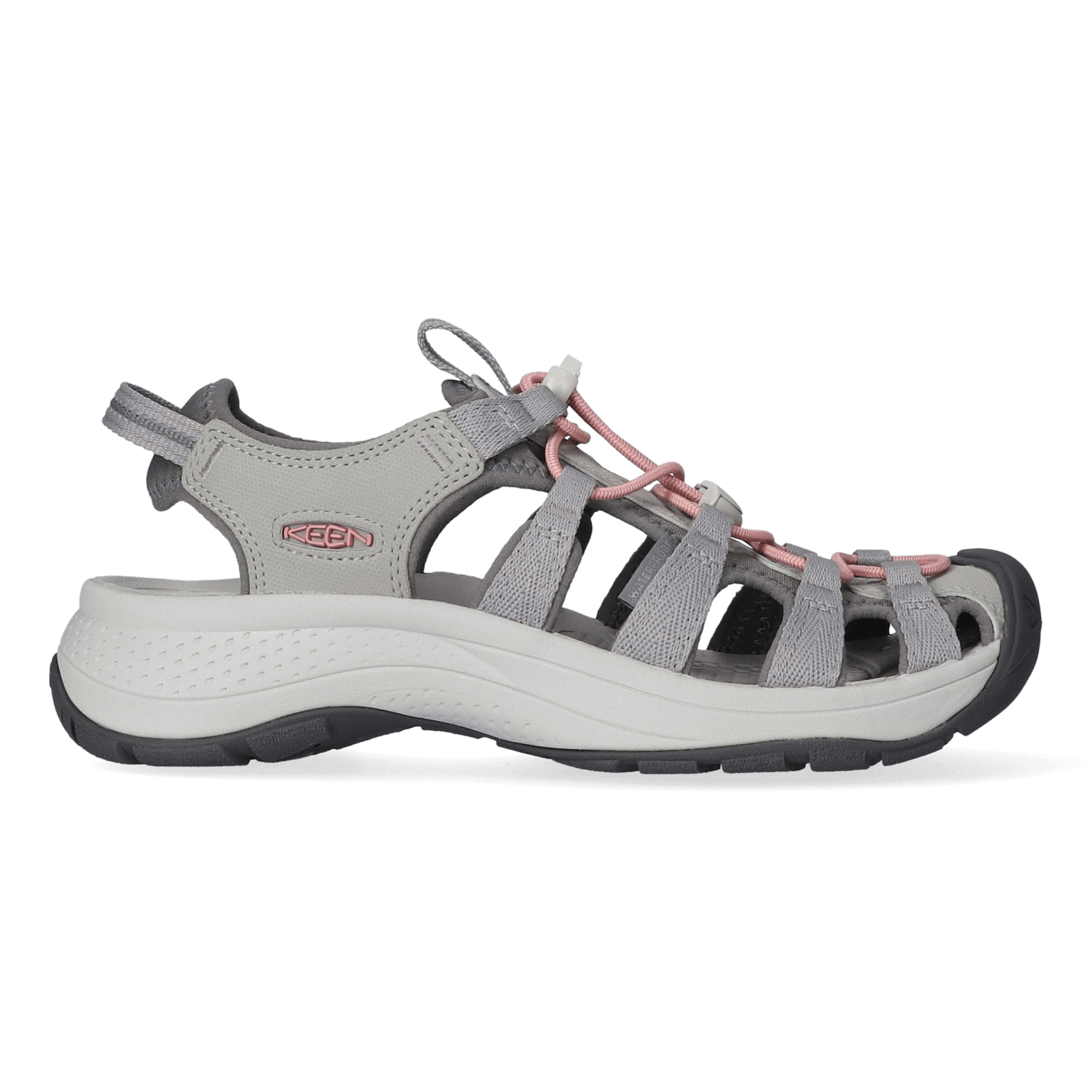 Keen Astoria West Dames Wandelsandalen Grey/Coral | Grijs | Gerecyclede PET flessen | Maat 37.5 | K1023589