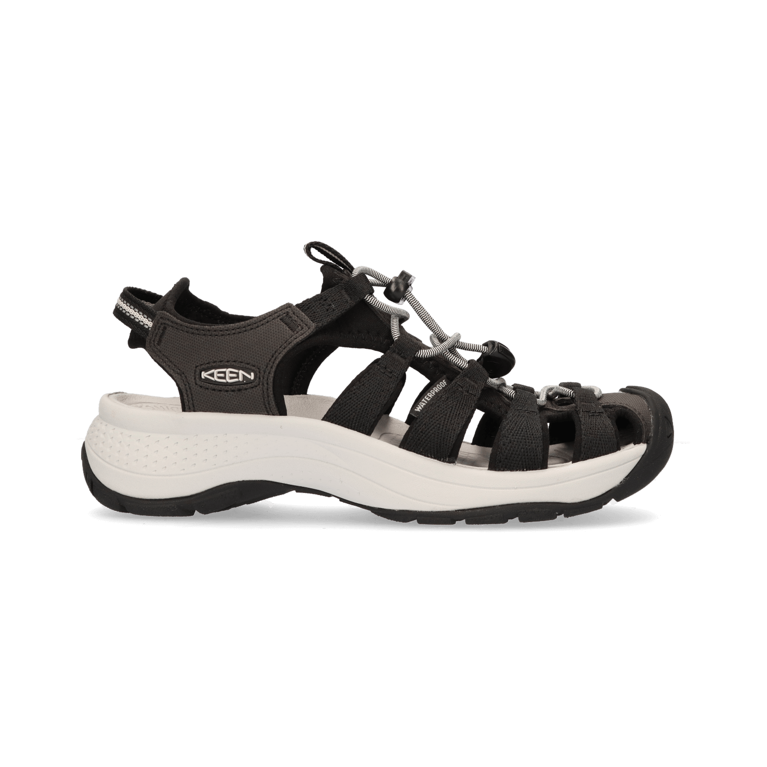 Keen Astoria West Dames Wandelsandalen Black/Grey | Zwart | Gerecyclede PET flessen | Maat 40.5 | K1023594