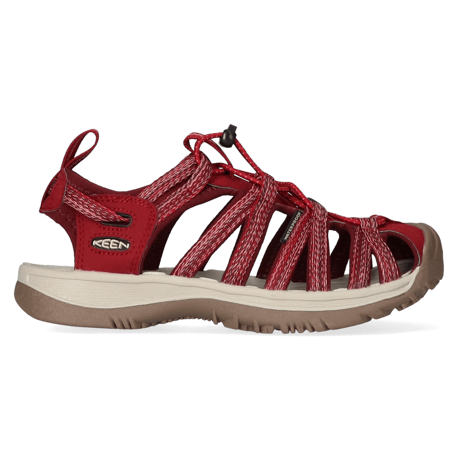 Keen Whisper Dames Wandelsandalen Red Dahlia |  Bordeaux | Polyester | Maat 43