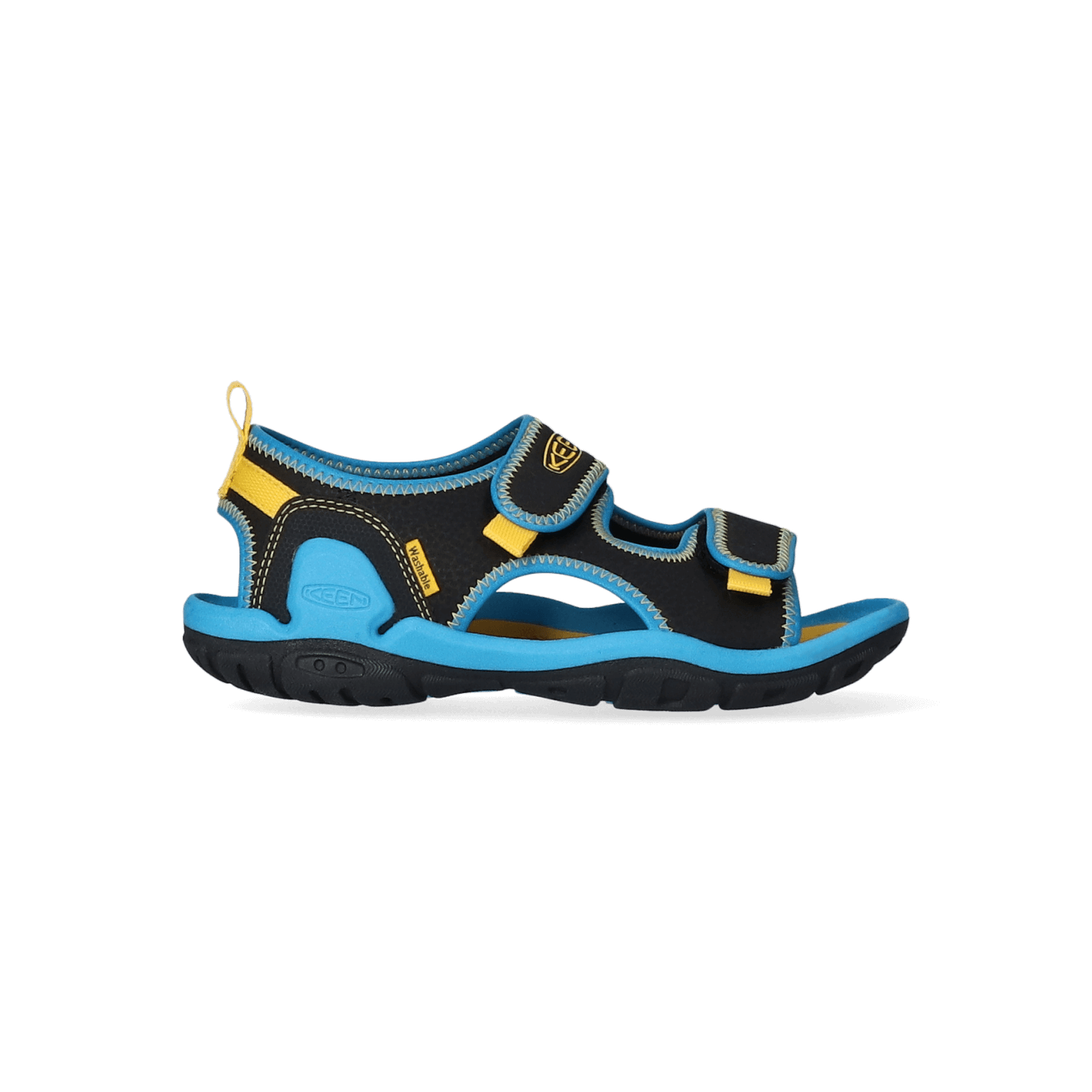 Keen Knotch Creek Older Kids' Sandalen Black/Vivid Blue | Blauw | Nylon | Maat 38 | K1025645