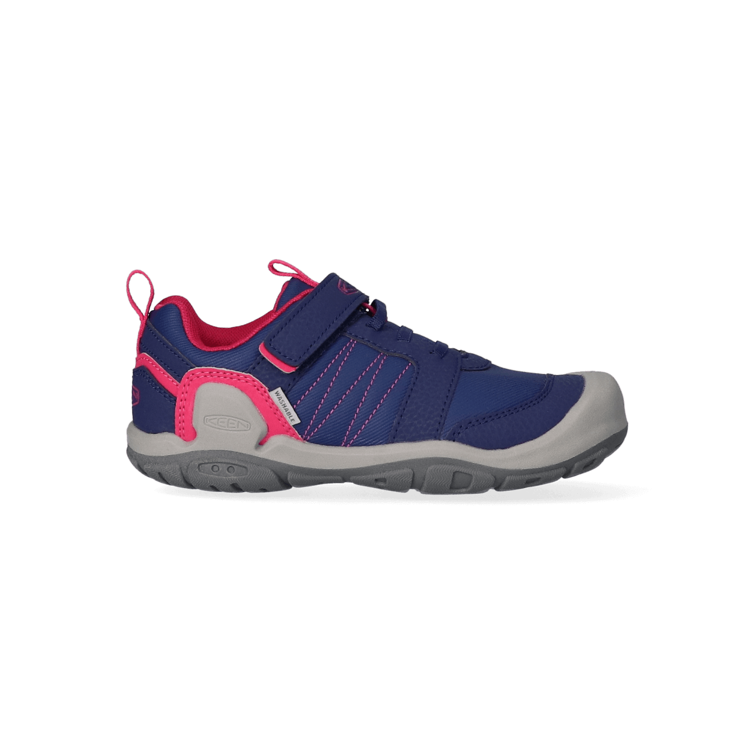 Keen Knotch Peak Older Kids Wandelschoenen Blue Depths/Pink Peacock | Blauw | Mesh | Maat 35 | K1025900