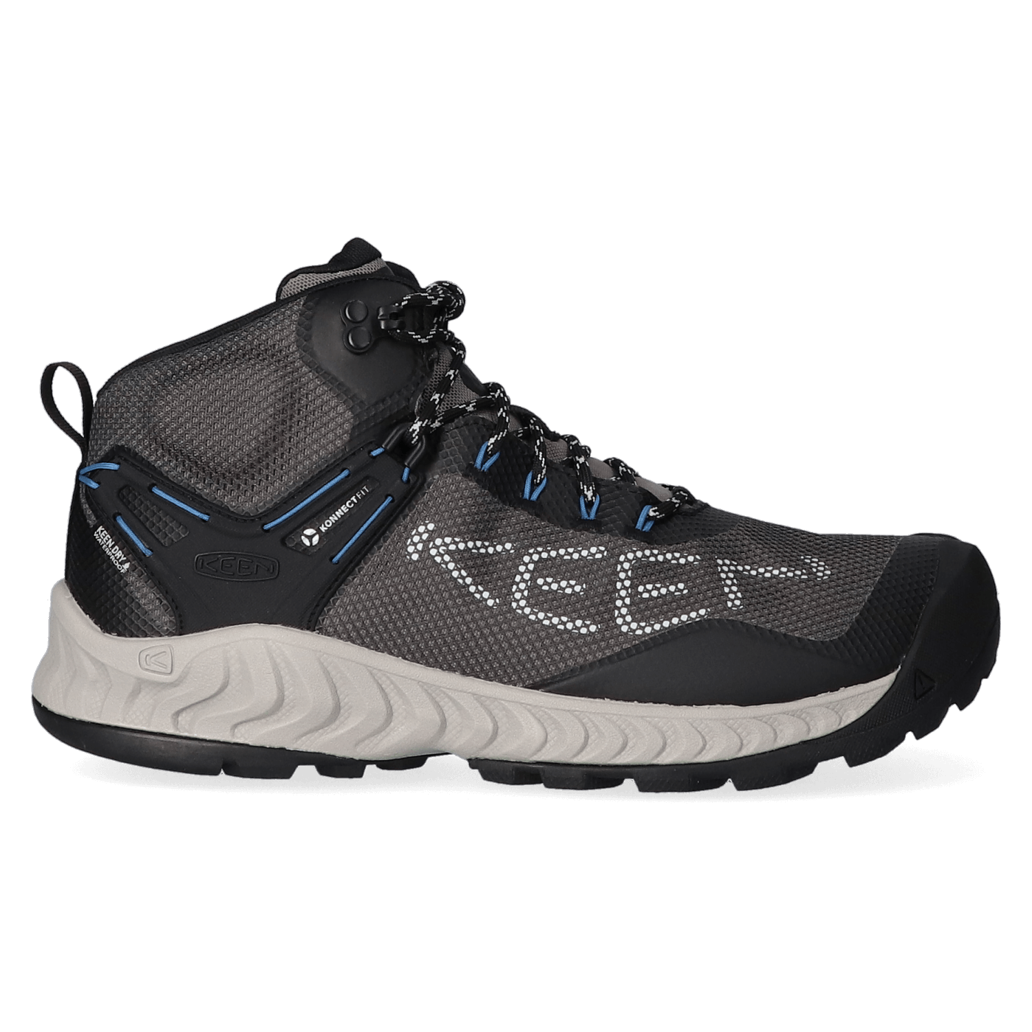 Keen NXIS EVO Mid Heren Wandelschoenen Magnet/Bright Cobalt | Maat 46 | K1026108