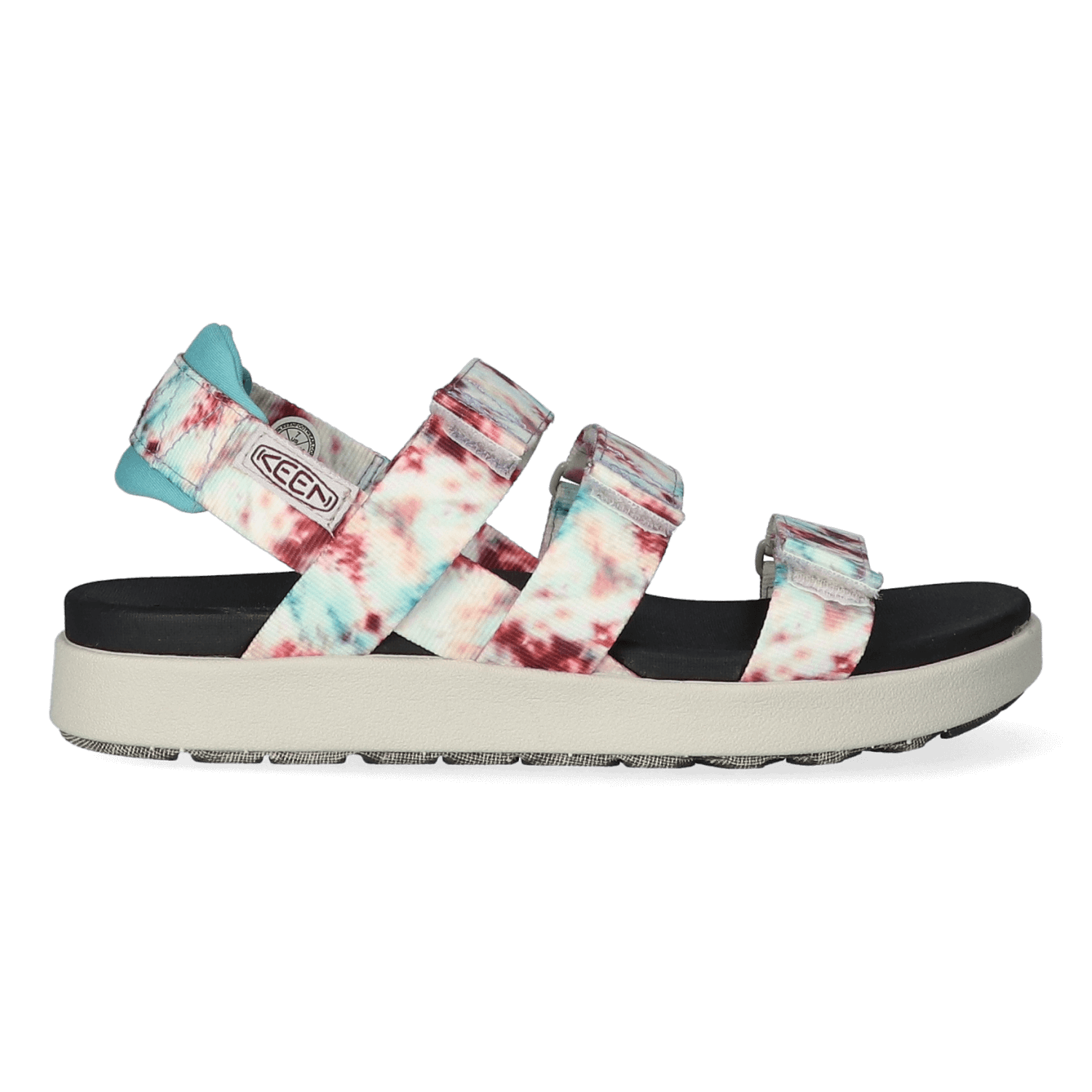 Keen Elle Strappy Dames Sandalen Andorra/Tie Dye | Wit | Gerecyclede PET flessen | Maat 38 | K1026141