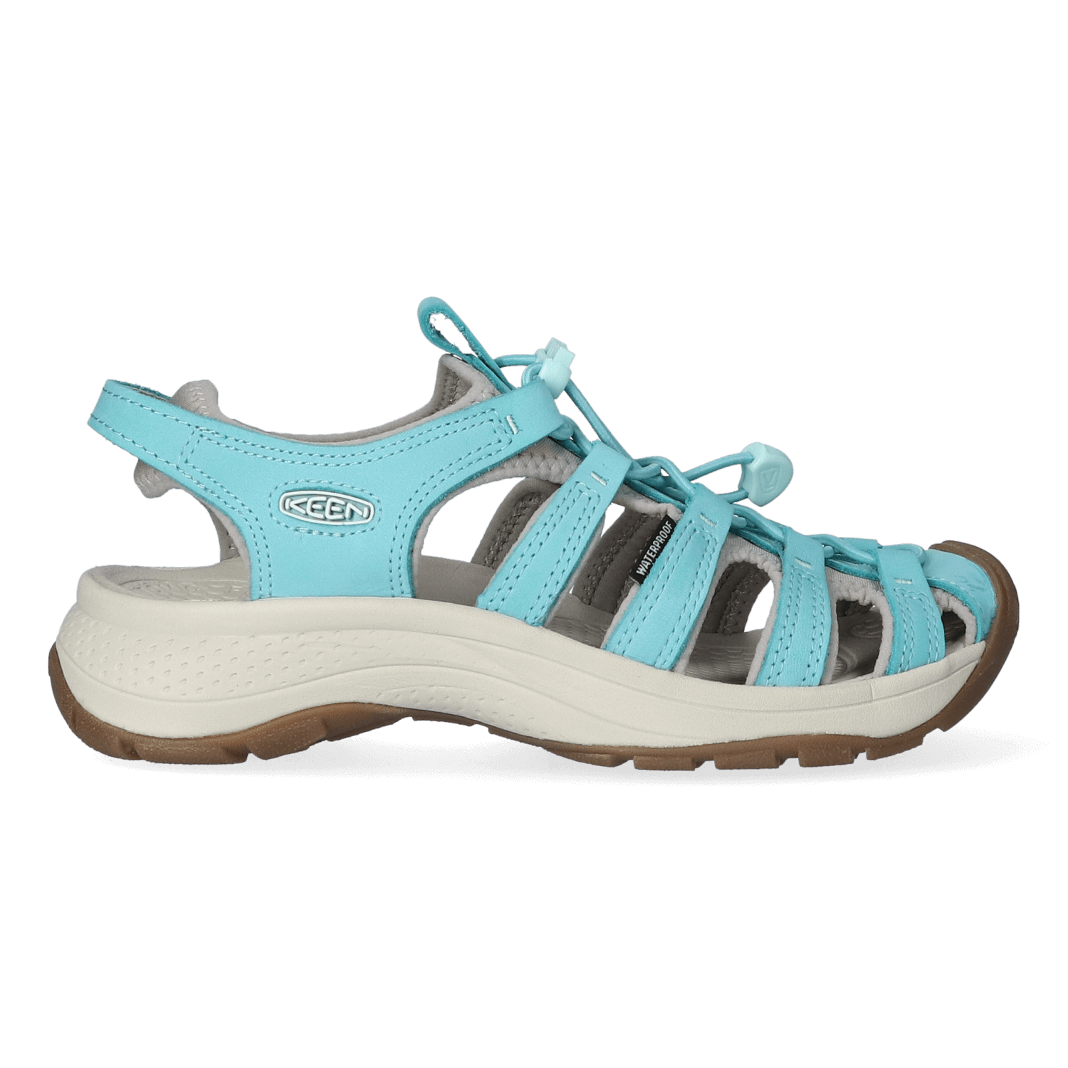 Keen Astoria West Leather Dames Wandelsandalen Porcelain/Blue Glass | Aqua | Leer | Maat 36 | K1026152