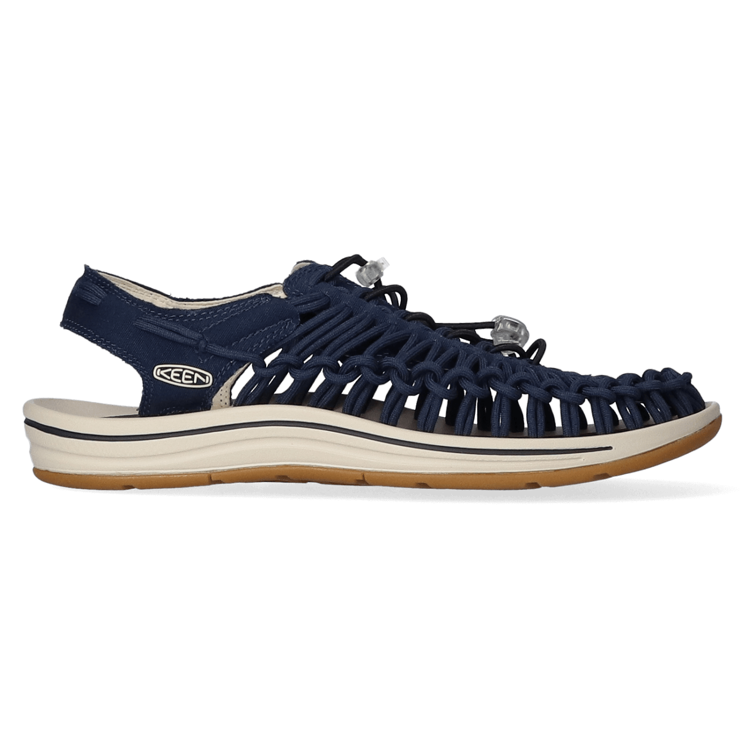 Keen Uneek Heren Sandalen Navy/Birch | Blauw | Canvas | Maat 42.5 | K1026229