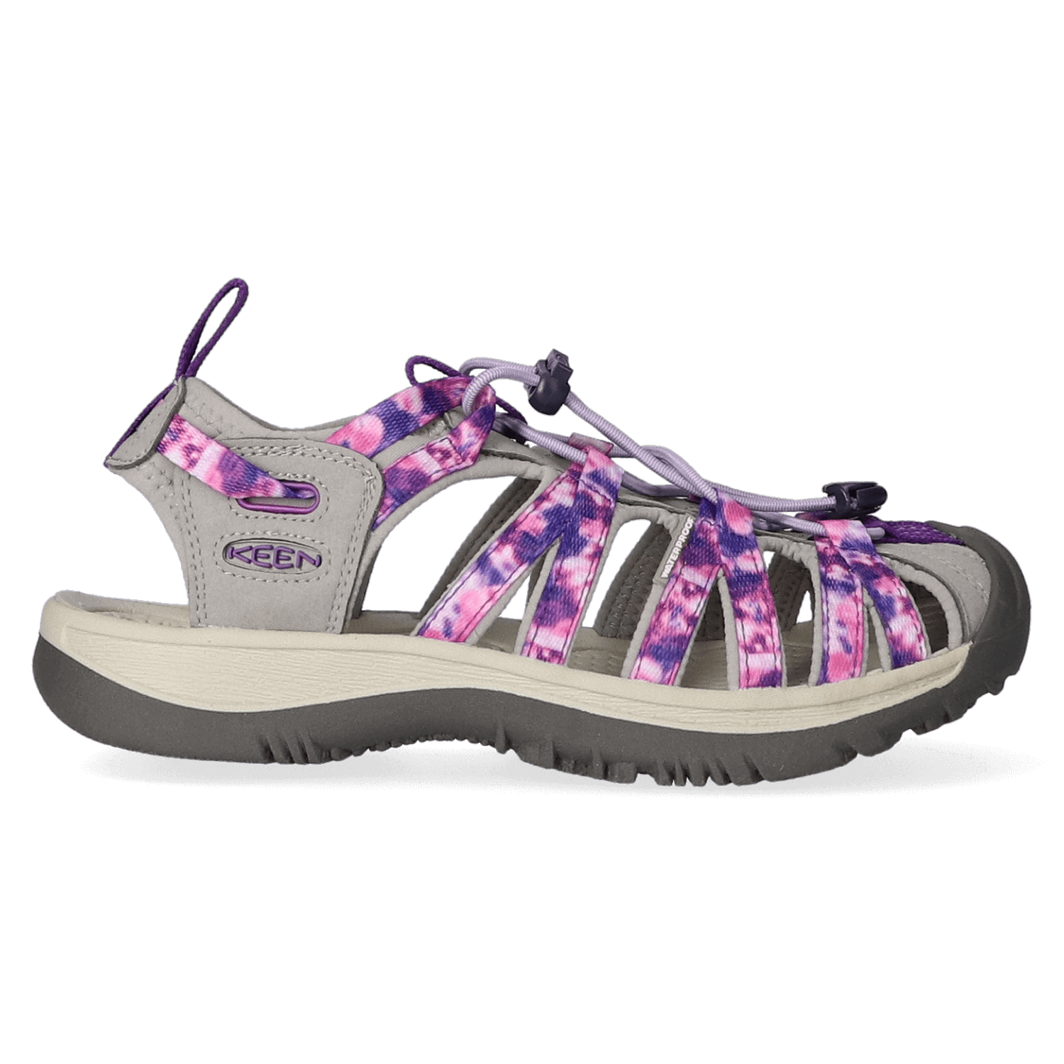 KEEN Whisper Sandalen Dames - Tie Dye / Vapor - EU 37.5