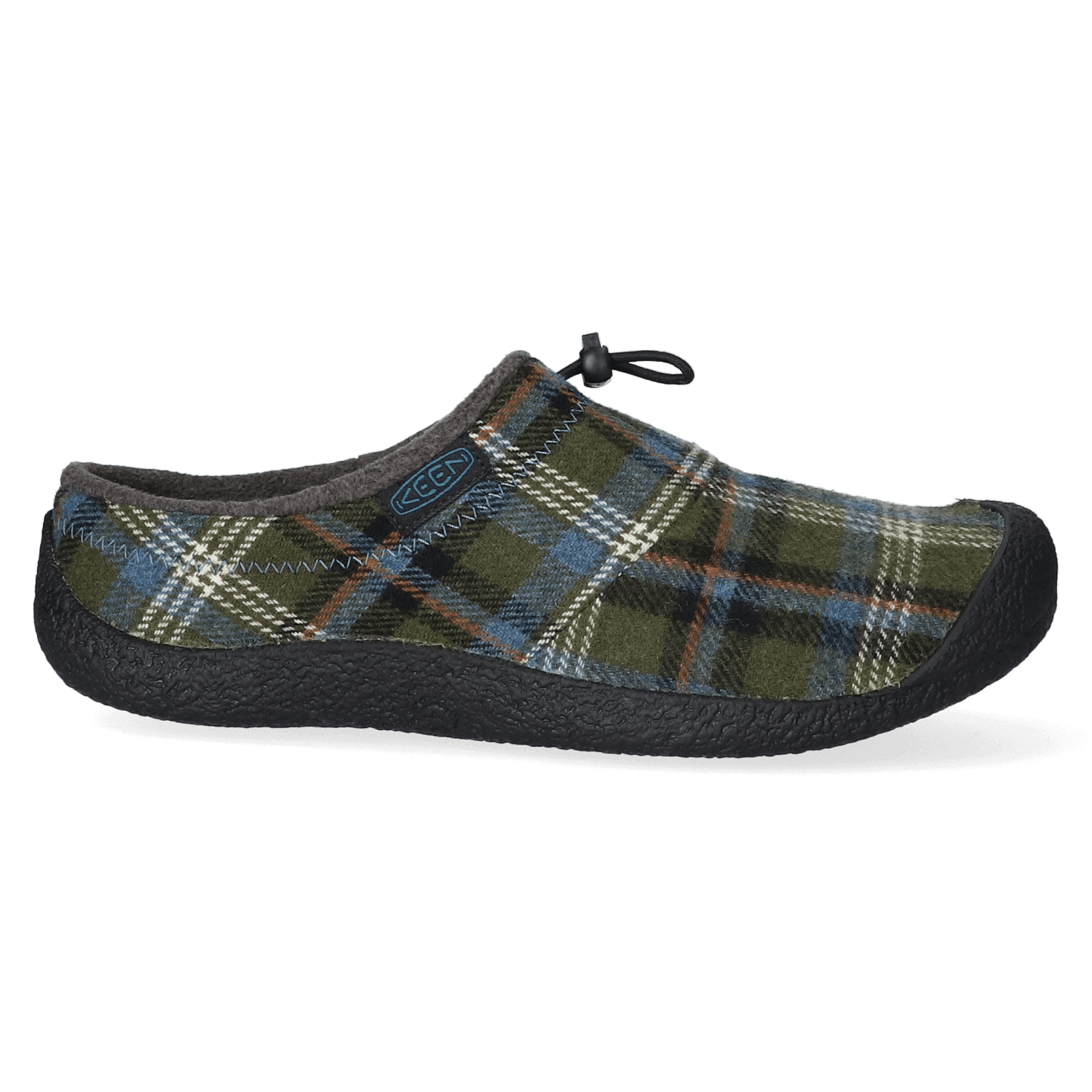 Keen Howser III Slide Heren Slip-On Green Plaid/Black | Groen | Gerecyclede PET flessen | Maat 46 | K1026656