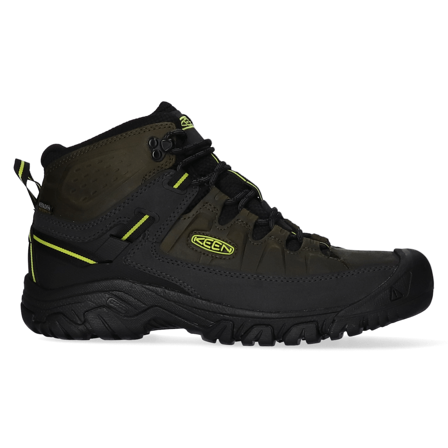 Keen Targhee III Mid Heren Wandelschoenen Forest Night/Evening Primrose | Groen | Leer | Maat 40.5 | K1026861